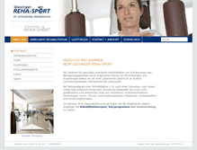 Tablet Screenshot of cms.giesinger-reha-sport.de